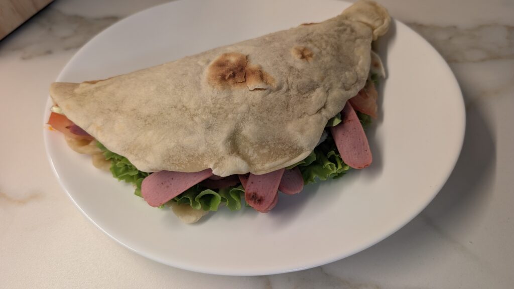 Piadina con i würstel