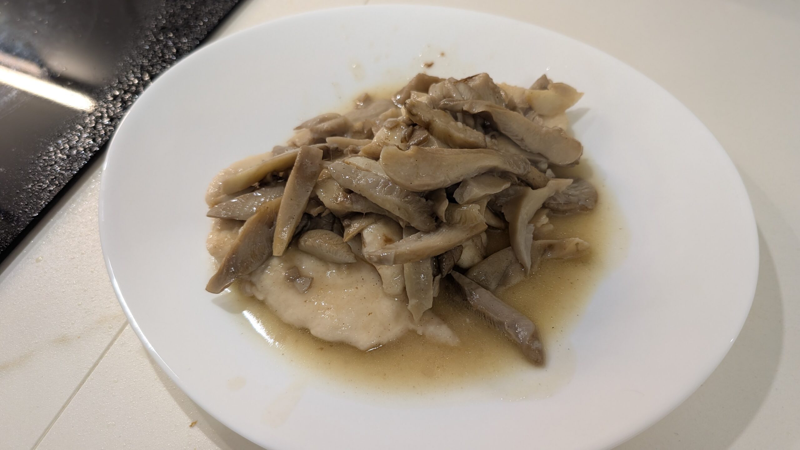 Scaloppine di pollo ai funghi