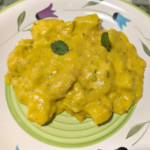 Bocconcini di pollo zafferano e menta