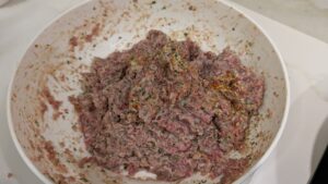 Polpette fritte preparazione 1