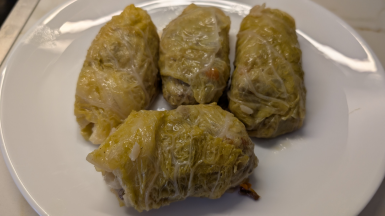 Verza ripiena riso e carne