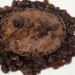 hamburger con riduzione al vino rosso